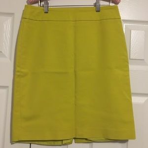 Lime green pencil skirt